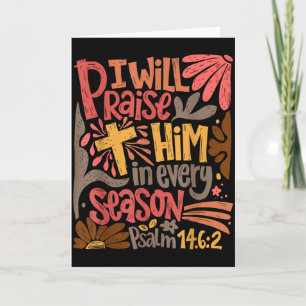 Christelijke dankdag Ik zal Hem prijzen in elke  Kaart