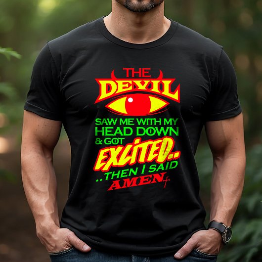 Christelijke De Dominee Werd Opgewonden Tri-Blend Shirt