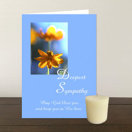 Christelijke Deepest Sympathy Flower Kaart