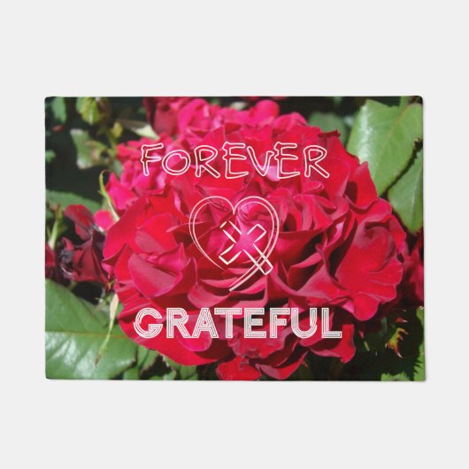 Christelijke deurmat Grateful Jezus Kruis (Voorkant)