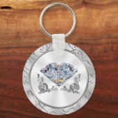 Christelijke Diamond 60e Jubileum Favors Sleutelhanger (Achterkant)