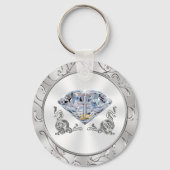 Christelijke Diamond 60e Jubileum Favors Sleutelhanger (Achterkant)