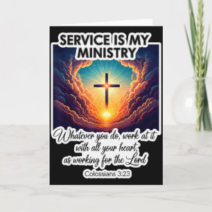 Christelijke Dienst Is Mijn Bediening Anderen Dien Kaart