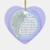 Christelijke dienst Prayer Wing Keramisch Ornament (Voorkant)