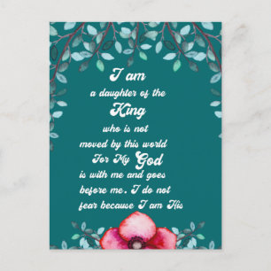 Christelijke dochter van de koning Christelijk  Briefkaart