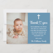 Christelijke Doop Doopsel Communie Religieus Bedankkaart (Voorkant)