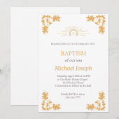 CHRISTELIJKE DOOPUITNODIGING KAART (Voorkant / Achterkant)