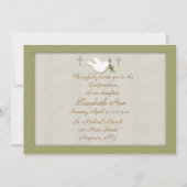 Christelijke Dove Invitation Kaart (Voorkant)