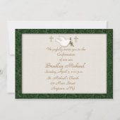 Christelijke Dove Invitation Kaart (Voorkant)