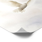 Christelijke Dove Waterverf Art Print (Hoek)