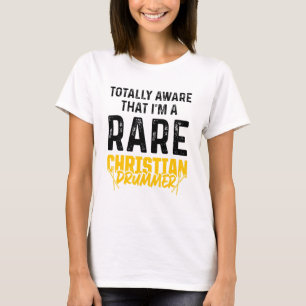 Christelijke Drummer Church Worship Drum Player 63 T-shirt
