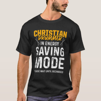 Christelijke Drummer Church Worship Drum Player T-shirt