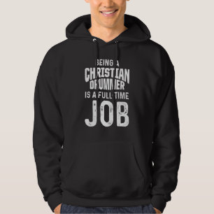 Christelijke Drummer Kerk Aanbidding Drumspeler 16 Hoodie