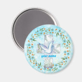 Christelijke Duif Kruis magneet (Voorkant / Achterkant)