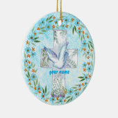 Christelijke Duif Kruis ornament (Rechts)