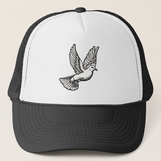 Christelijke Duif Truckerhoed Trucker Pet (Voorkant)