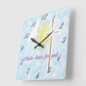 Christelijke duif vierkante klok (Hoek)