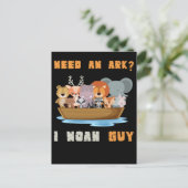 Christelijke duiveldieren Noah Ark Religieuze un Briefkaart (Staand voorkant)