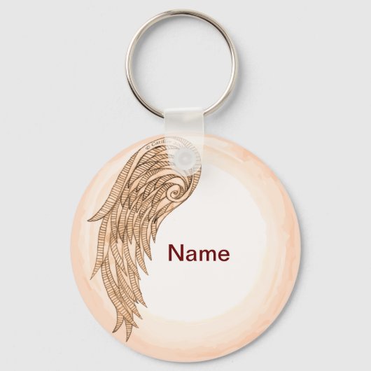 Christelijke eenvleugelengelengel sleutelhanger (Voorkant)