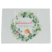 Christelijke Elegant Waterverf kerstmis Groot Cadeauzakje (Voorkant)