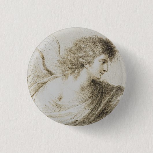 Christelijke engel door Francesco Bartolozzi Ronde Button 3,2 Cm (Voorkant)