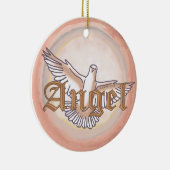 Christelijke engel duif keramisch ornament (Rechts)