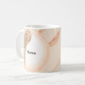 Christelijke engel met één vleugel koffiemok (Voorkant links)