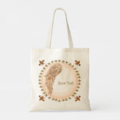 Christelijke engel met één vleugel tote bag (Achterkant)