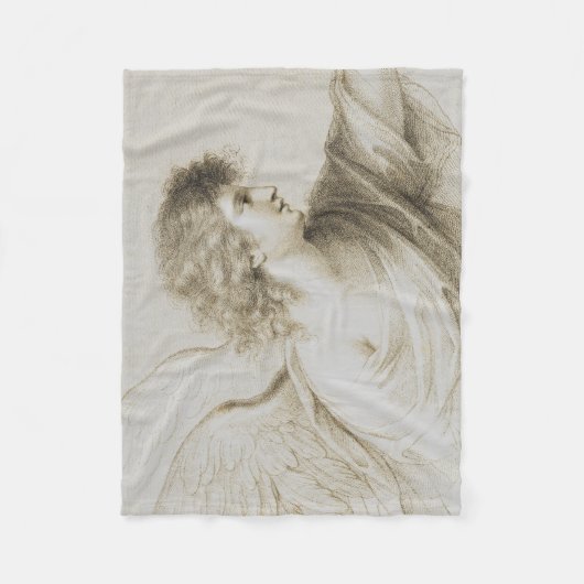 Christelijke engel van Francesco Bartolozzi Fleece Deken (Voorkant)