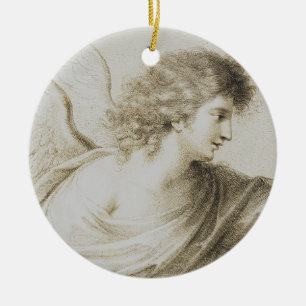 Christelijke engel van Francesco Bartolozzi Keramisch Ornament
