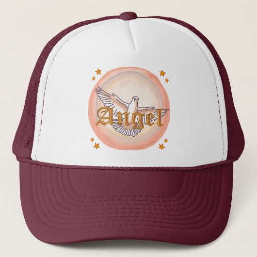 Christelijke engelduif trucker pet (Voorkant)