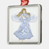 Christelijke engelengel voor bloemen metalen ornament (Links)