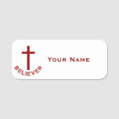 Christelijke evenementen van het Rode Kruis van Be Naamplaatje (Voorkant)