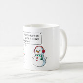 Christelijke Faith Apologetics Snowman - Kerstmis Koffiemok (Voorkant rechts)