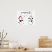 Christelijke Faith Apologetics Snowman - Kerstmis Poster (Keuken)