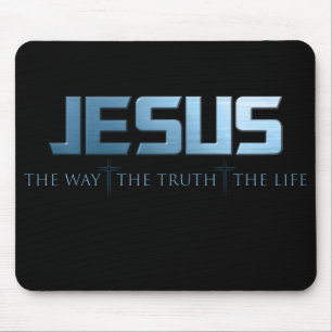 Christelijke Faith Bijbelversie: Way Truth Life Je Muismat