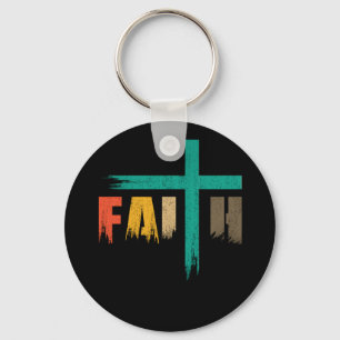 Christelijke Faith Cross  Sleutelhanger
