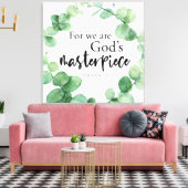 Christelijke Faith Eucalyptus God's Masterstuk Ver Canvas Afdruk (Insitu (Woonkamer))
