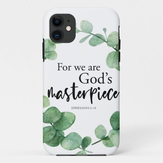 Christelijke Faith God's Masterstuk EucalyptusBijb Case-Mate iPhone Case (Achterkant)