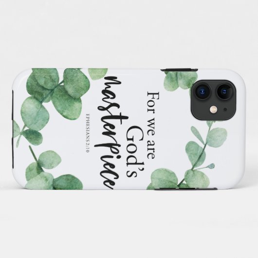 Christelijke Faith God's Masterstuk EucalyptusBijb Case-Mate iPhone Case (Achterkant (horizontaal))