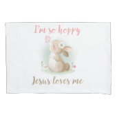 Christelijke Faith Meisjes, ik ben zo hap Jezus ho Kussensloop (Voorkant)