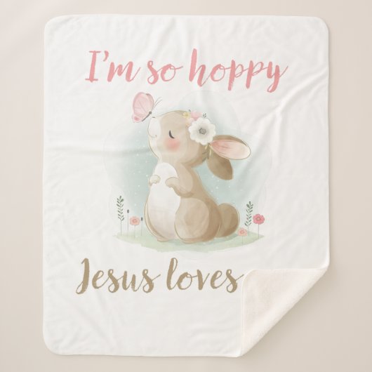 Christelijke Faith Meisjes, ik ben zo hap Jezus ho Sherpa Deken (Voorkant)