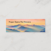 Christelijke Faith Prayer Kaarten Mini Visitekaartje (Voorkant)