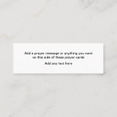 Christelijke Faith Prayer Kaarten Mini Visitekaartje (Achterkant)