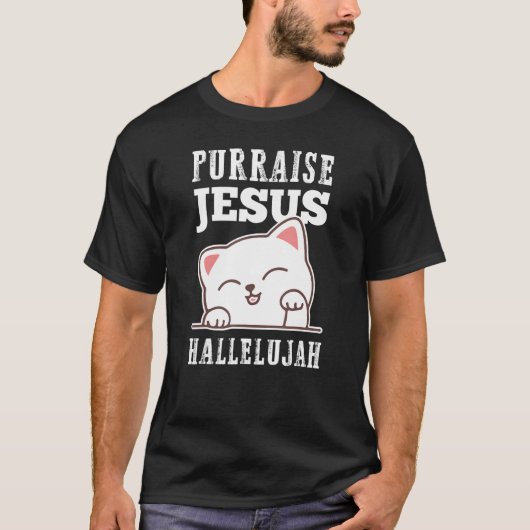 Christelijke Faith Purlift Jesus Hallelujah Cute C T-shirt (Voorkant)