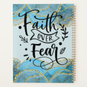 Christelijke Faith Quote Modern legant Agate Ink Planner (Achterkant)