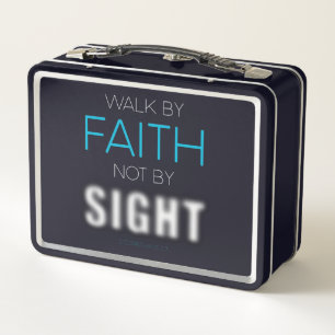 Christelijke Faith Verse Walk naar Faith Not by Si