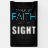 Christelijke Faith Verse Walk naar Faith Not by Si Spandoek (Verticaal)