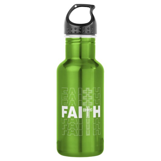 Christelijke Faith Water Flacon Waterfles (Voorkant)