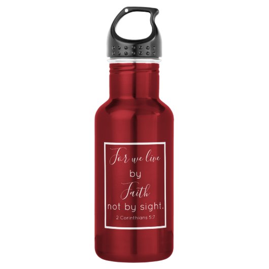 Christelijke Faith Water Flacon Waterfles (Voorkant)